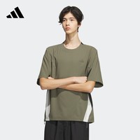 adidas 阿迪达斯 运动上衣短袖T恤男装夏季新款adidas阿迪达斯官方轻运动JI9877