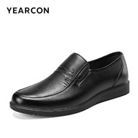 YEARCON 意尔康 男鞋春秋季真皮商务休闲皮鞋男士中老年父亲爸爸鞋舒适