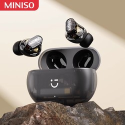MINISO 名创优品 无线蓝牙耳机降噪运动新款2024入耳式适用华为苹果