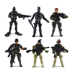 酷尔多4寸军事兵人模型6款军兵人模型