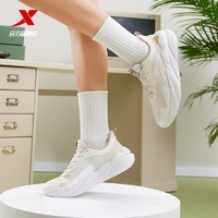 XTEP 特步 运动鞋女2024新款复古潮流休闲鞋女轻便透气老爹鞋百搭运动鞋
