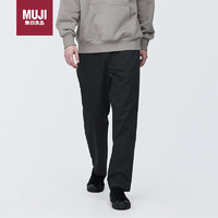 MUJI 無印良品 无印良品（MUJI）男式丝光斜纹轻便裤男士男款长裤休闲裤AE0X4A4S  黑色 L