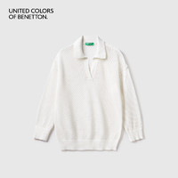 BENETTON 贝纳通 品牌女士POLO衫春秋小众设计