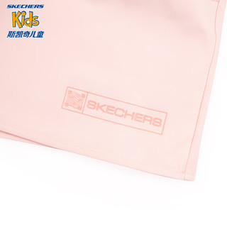 Skechers斯凯奇女童裤裙夏季儿童户外运动不规则裙摆半身裙P224G061 浅凤仙花粉/02P1 165