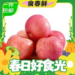 Mr.Seafood 京鲜生 山西红富士苹果净重8.5-9斤 果径 75mm+ 新鲜水果 源头直发