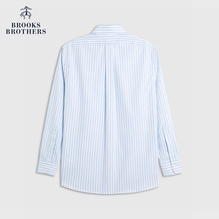 Brooks Brothers BrooksBrothers）男士24春夏Supima棉免烫长袖正装衬衫 4000-蓝色 15/32