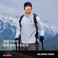 PELLIOT 伯希和 Polartec100抓绒衣男女春 曜石黑男 S