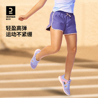 DECATHLON 迪卡侬 女童短裤夏季儿童装夏快干透气舒适黑色宽松休闲裤KIDC