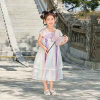 JELLYBABY 女童唐装 中国风连衣裙 汉服 紫色