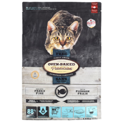 oven-baked 欧恩焙 加拿大无谷进口幼猫成猫烘焙全阶段猫粮 鱼肉味4.54kg
