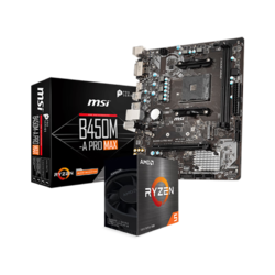 AMD 微星B450M-A PRO MAX主板 R5-5600G散片CPU 套装