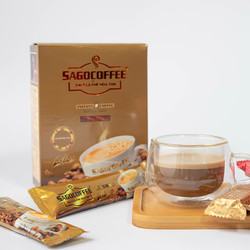 SAGOCAFE 西贡咖啡 越南进口西贡咖啡粉三合一速溶咖啡经典原味咖啡200克