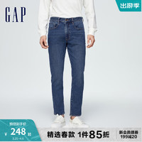 Gap 盖璞 男装春季2024新款美式复古修身牛仔裤百搭直筒休闲裤