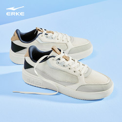 ERKE 鸿星尔克 鞋子板鞋男鞋小白鞋网面透气夏季新款半夏休闲运动鞋男士