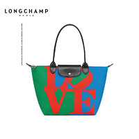 LONGCHAMP珑骧Longchamp x Robert Indiana系列女包手提饺子包托特包