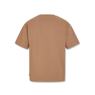 Levi's李维斯24春季男士T恤LOGO刺绣休闲短袖 棕色 A9226-0002 XL