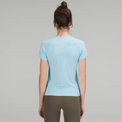 lululemon 丨Swiftly Tech 女士运动短袖 T 恤 2.0 *Race 透气 LW3DZBS 蓝冷/蓝冷