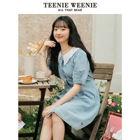 TEENIE WEENIE TeenieWeenie小熊春夏蕾丝翻领牛仔连衣裙女装