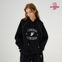 COKEIN 古柯 连帽卫衣带帽中性潮牌原创设计美式春季廓形外套潮流情侣