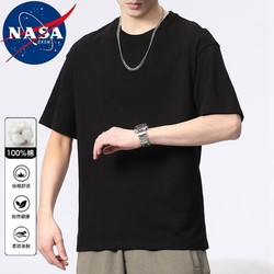 NASADKGM 短袖t恤 男夏季新款圆领透气纯棉短袖
