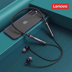 Lenovo 联想 无线蓝牙耳机入耳式跑步运动型颈挂脖式降噪男女生新款2024
