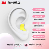 3M 耳塞睡眠专用超级隔音降噪晚上睡觉宿舍防吵神器9副官方旗舰店