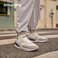 saucony 索康尼 JAZZ RENEW休闲鞋男女复古鞋情侣运动休闲鞋白灰40.5