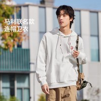 Semir 森马 2023春季简约校园复古国潮宽松连帽男卫衣男