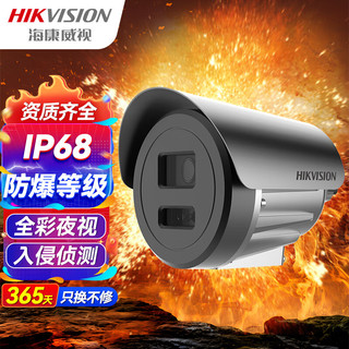 HIKVISION海康威视防爆监控摄像头200万高清臻全彩夜视室内外摄像机监控器手机远程2XE3027FWD-L 4MM