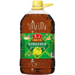 luhua 鲁花 香飘万家浓香菜籽油5.436L 低芥酸 食用油