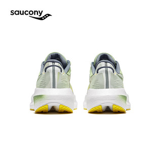 Saucony索康尼胜利21女跑鞋缓震透气训练跑步运动鞋子Triumph胜利21 白绿138【新】 38
