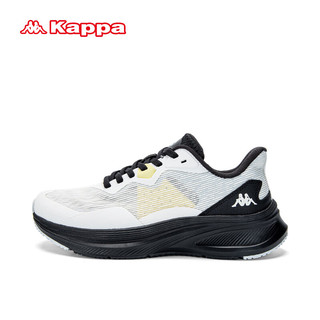 Kappa 卡帕 运动鞋绝影系列男子网面鞋休闲跑步鞋 经典白/黑色 42