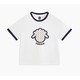 PLUS会员：MQD 马骑顿 儿童圆领T恤 米白 150cm