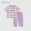 JELLYBABY 女孩短袖两件套夏季 紫色 120cm