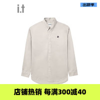 :CHOCOOLATE it 男装翻领长袖衬衫2024春季文艺青年8369XSM BGL/棕色 M