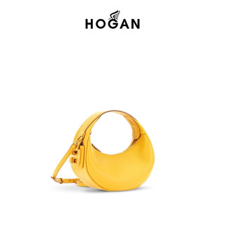 HOGAN女包2024春夏H-BAG系列时尚简约百搭斜挎包手提包 黄色 PZ
