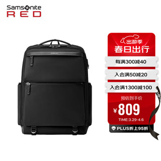 Samsonite 新秀丽 双肩包电脑包15.6英寸笔记本商务背包男书包旅行包大容量QK2黑色