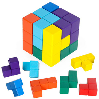 儿童拼装积木七粒索玛立方体