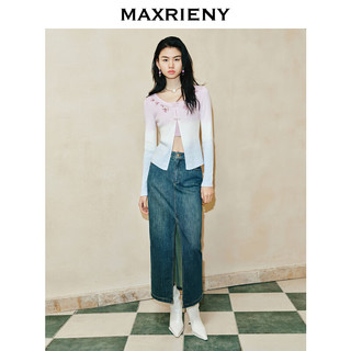 MAXRIENY【东方玉兰-】玉兰渐变针织内搭吊带两件装修身24春 拼花 01/34/S