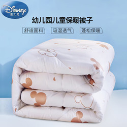 Disney baby 迪士尼宝贝 迪士尼宝宝（Disney Baby）婴儿童被子春秋季幼儿园午睡新生儿床上用品空调被芯被褥四季通用磨毛透气120x150cm-2斤 烫金印花