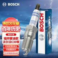 BOSCH 博世 双铂金火花塞6563四支装适配福特蒙迪欧/福克斯/沃尔沃C30/S40等