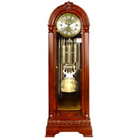 Hense 汉时 欧式落地钟客厅落地大钟立式轻奢大座钟红木复古机械落地钟HG300