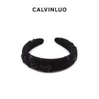 Calvin Luo CALVINLUO 珠绣装饰发箍 23秋冬 秋冬新品 白/灰/黑色