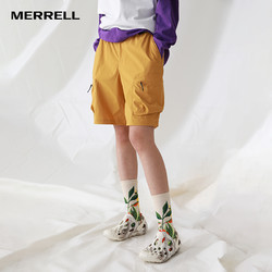 MERRELL 迈乐 户外休闲运动潮流工装口袋纯色松紧带梭织五分短裤男