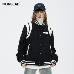 ICONSLAB 美式复古撞色拼接棒球服 IC2310150001