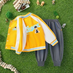 Classic Teddy 精典泰迪 24年春季外套+卫裤两件装婴幼套装