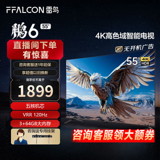 FFALCON 雷鸟 鹏6 24款 55S375C 液晶电视