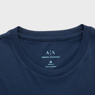 阿玛尼ARMANI EXCHANGE24春季AX男装圆领创意徽标印花T恤