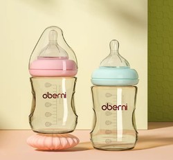 欧贝妮 新生儿PPSU奶瓶 0一6个月180ml