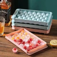 神器威士忌冻冰块模具储冰盒食品级制作冰格塑料球形箱家用球型